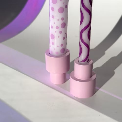 Bougeoir tube en acier thermolaqué