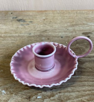 Petits bougeoirs esprit vintage colorés