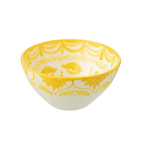 Bol à fleurs jaune et blanc - Taille M