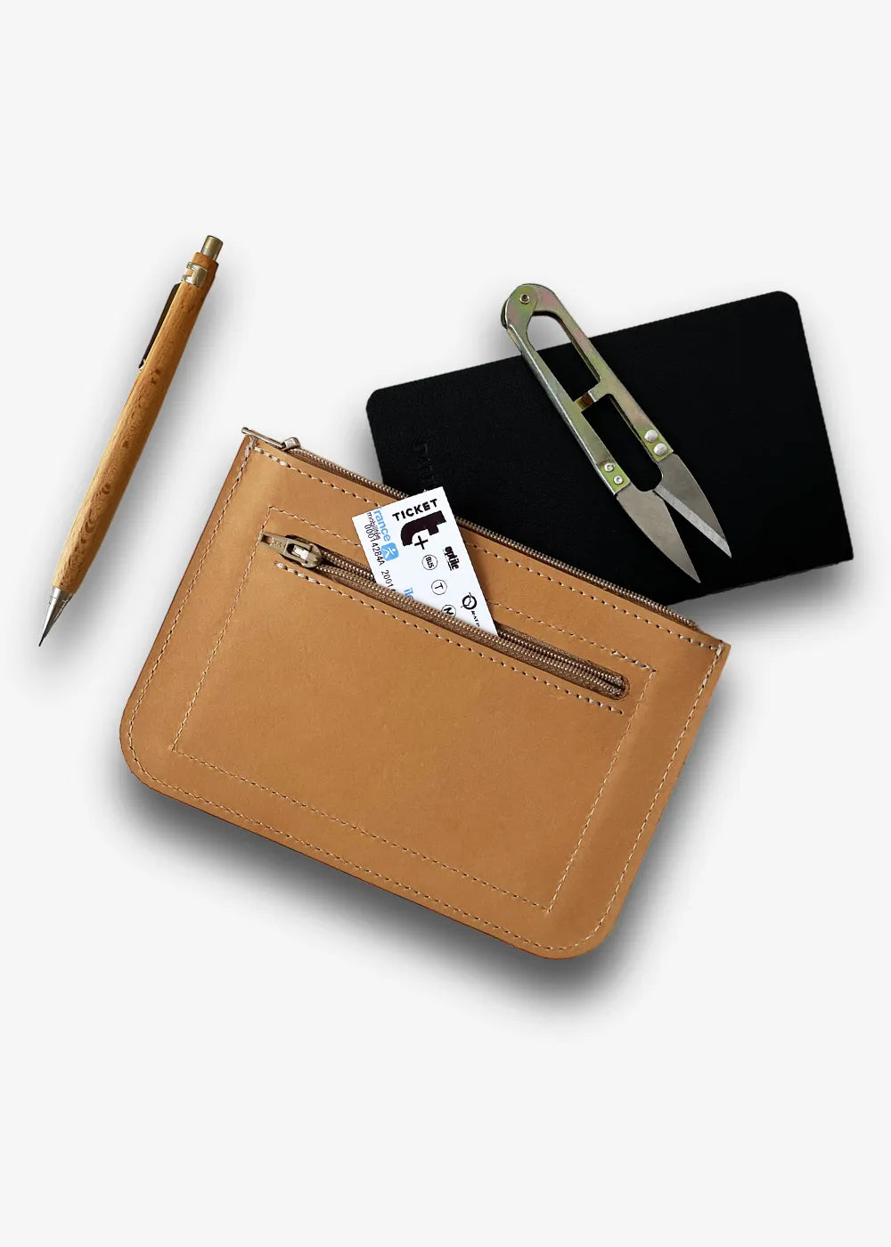 Pochette portefeuille en cuir funs, colorés et fluos