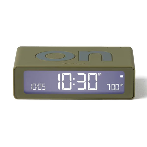 Réveil LEXON Flip Classic avec date et rechargeable (batterie)