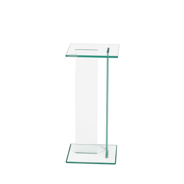 Bout de canapé / table d'appoint en verre