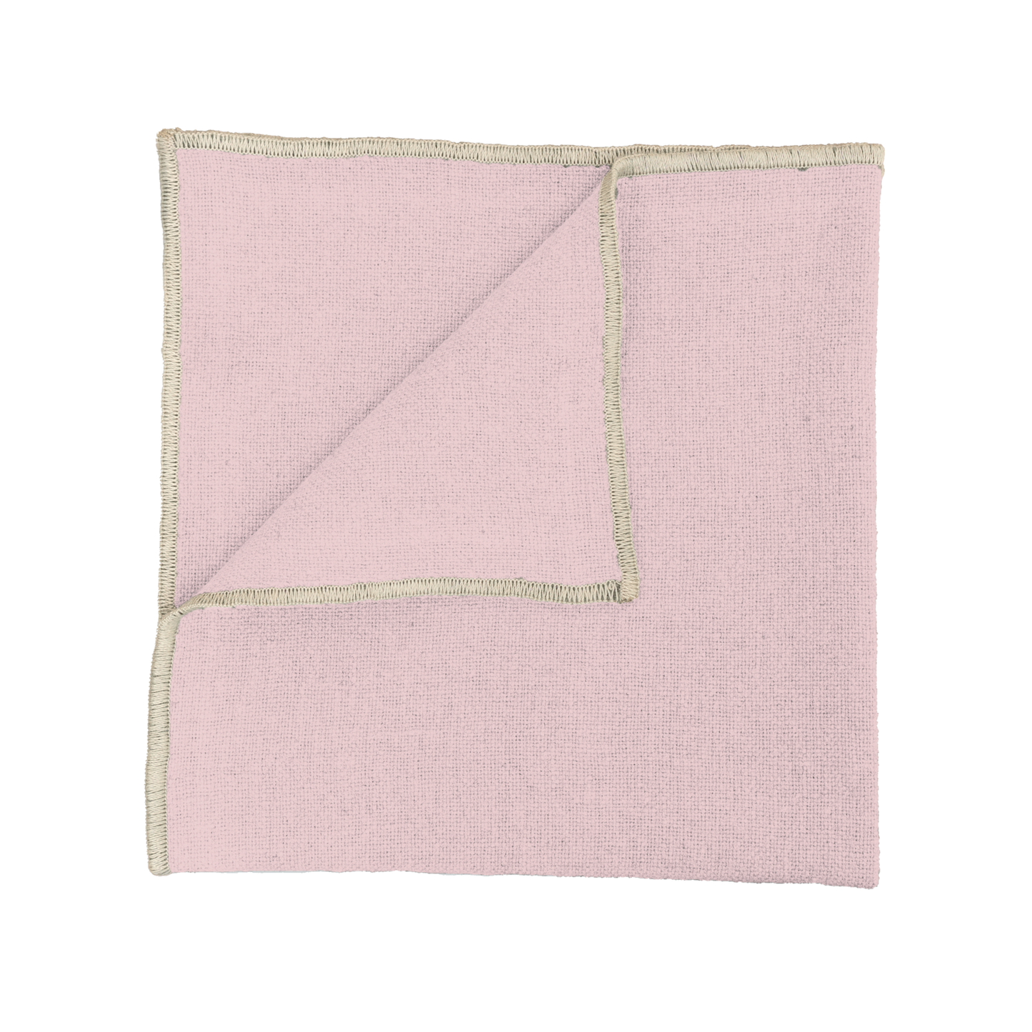 Serviette de table en lin 40 x 40 cm surpiqûre naturelle HAOMY