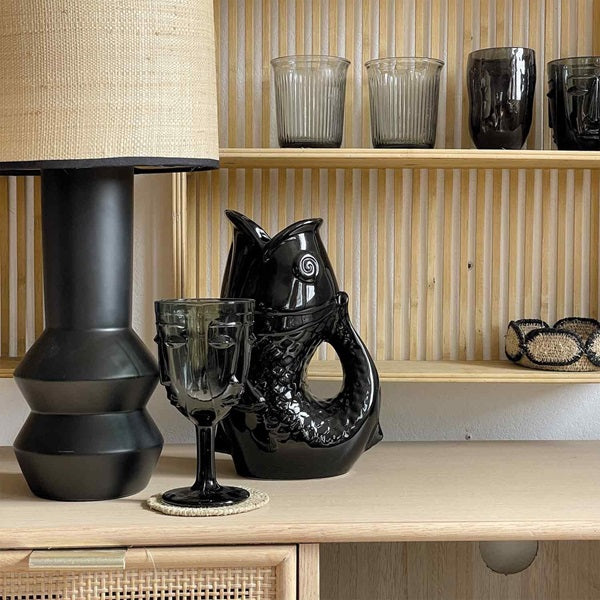 Carafe pichet en céramique en forme de poisson