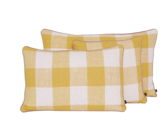 Coussin Haomy en lin lavé modèle PALMA 45 x 45 cm