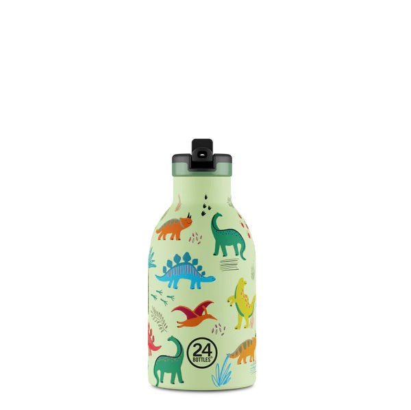 Gourde enfant 24Bottles bouchon sportif Jurassic friends