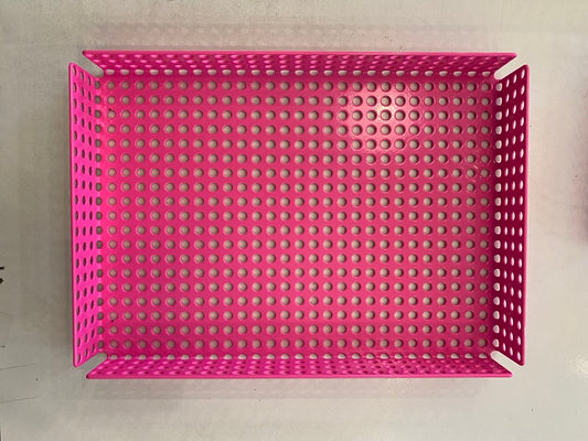 Plateau rose fluo taille M (A5)