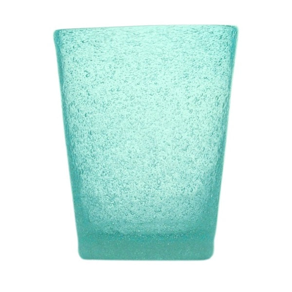 verre soufflé bleu turquoise