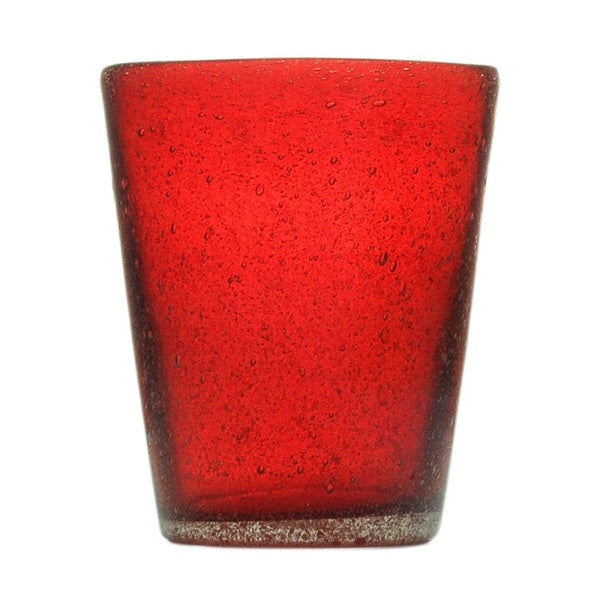 verre soufflé rouge