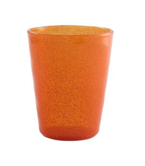 verre soufflé orange