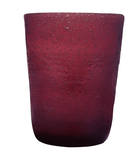 verre soufflé pourpre