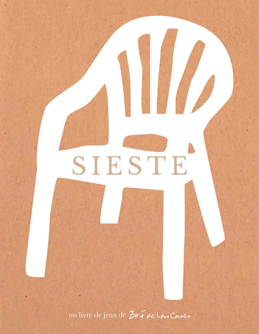 Couverture du livre de jeux SIESTE de Zoe de las Cases.