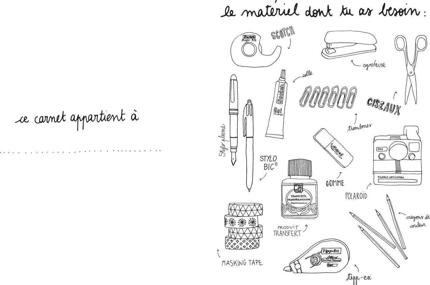 LIVRE D ADRESSES DE PARIS A PERSONNALISER ZOE DE LA CASES - LA PETITE BOITE JAUNE