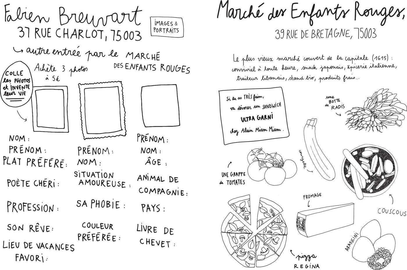 LIVRE D ADRESSES DE PARIS A PERSONNALISER ZOE DE LA CASES - LA PETITE BOITE JAUNE