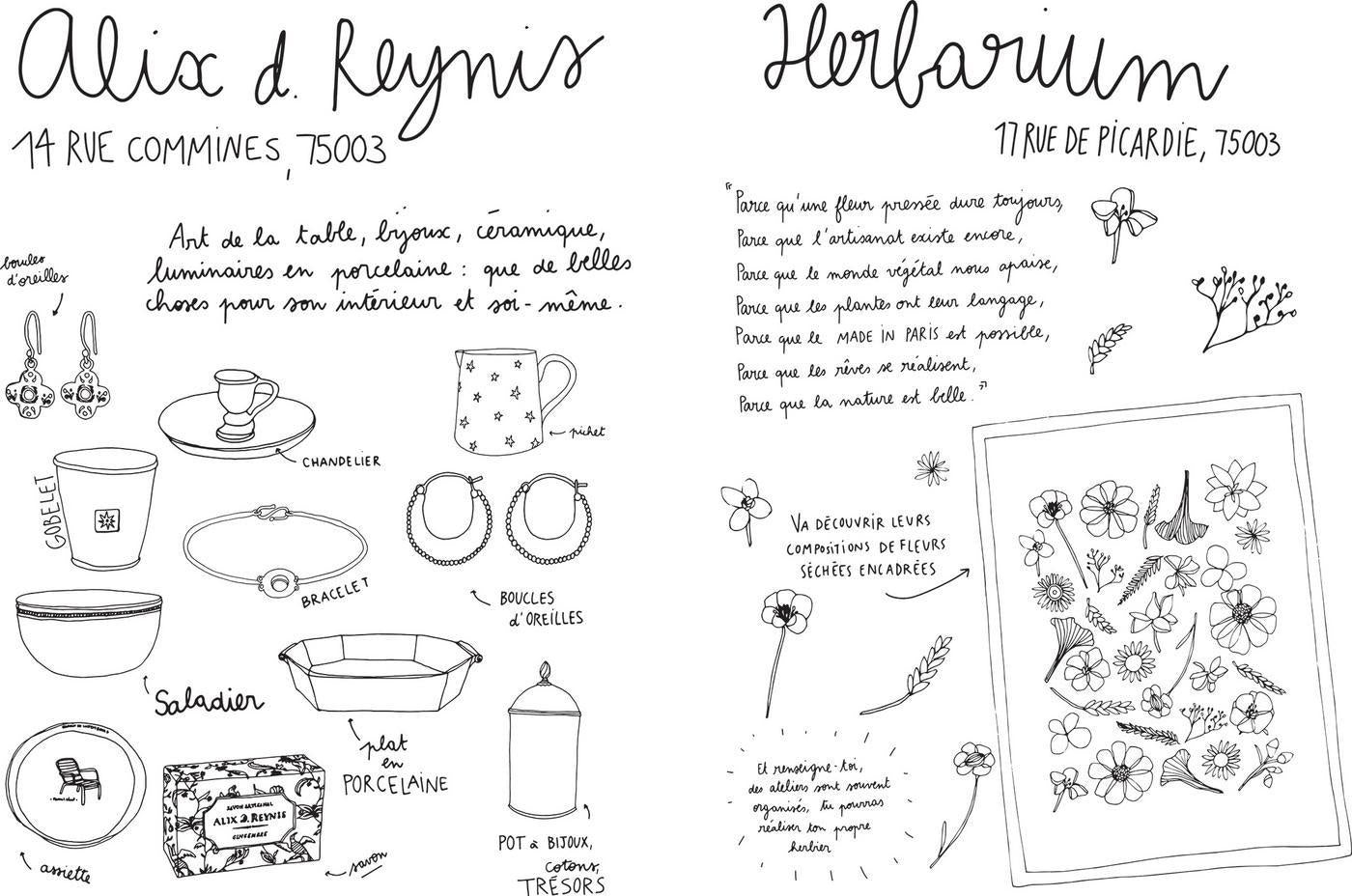 LIVRE D ADRESSES DE PARIS A PERSONNALISER ZOE DE LA CASES - LA PETITE BOITE JAUNE