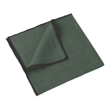 Charger l&#39;image dans la galerie, Set de table en lin 35 x 45 cm surpiqûre noire
