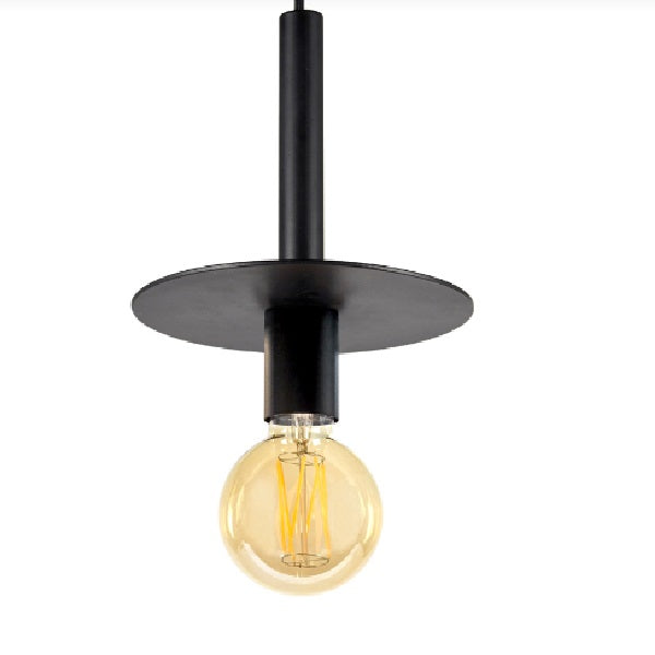 Lampe suspension KVG.10 en métal noir S