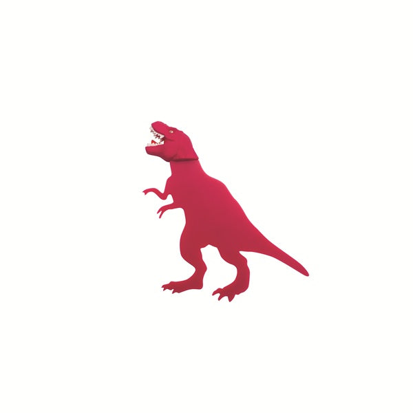 Marque-page T-rex rose.