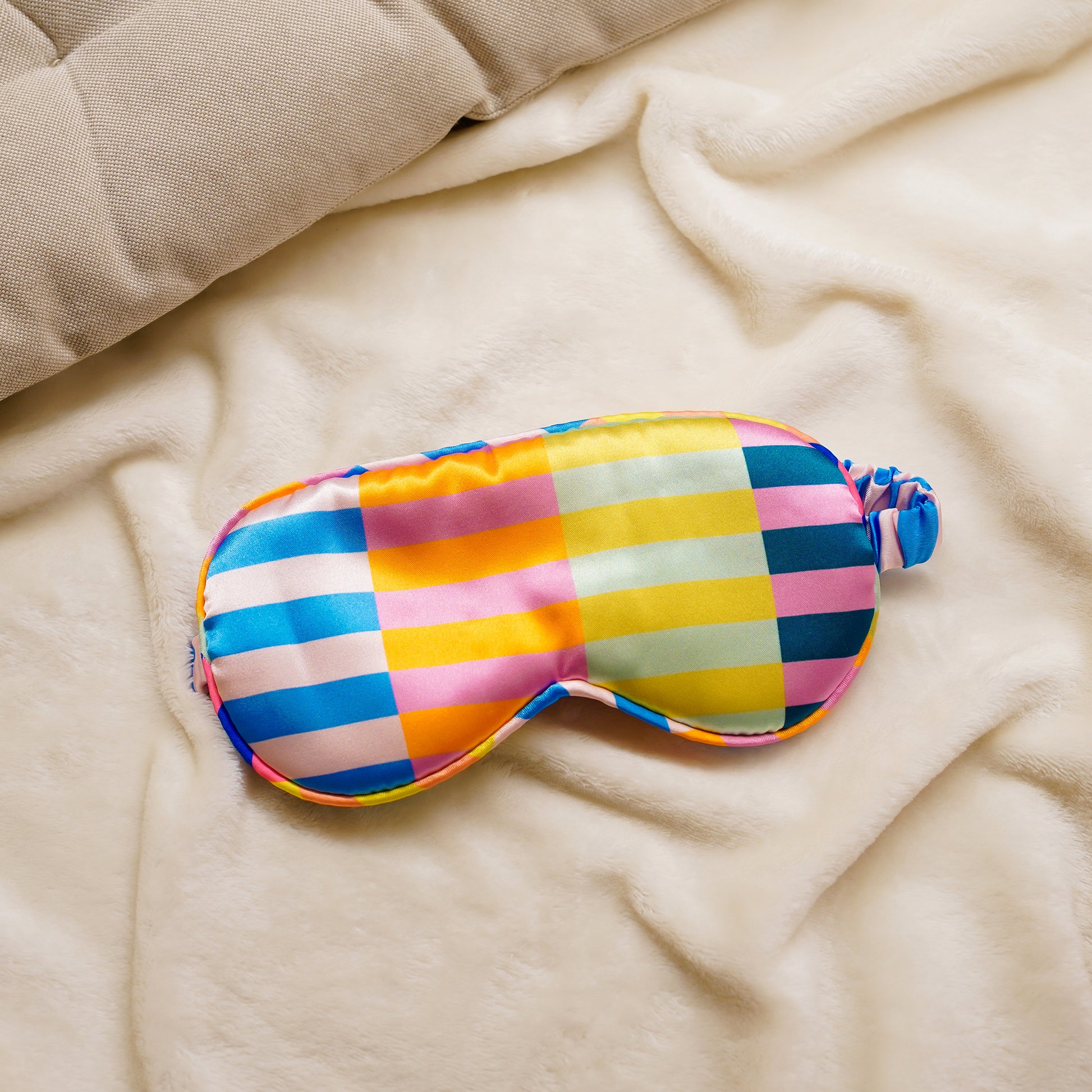 MASQUES DE SOMMEIL RAYURES MULTICOLORES - LA PETITE BOITE JAUNE