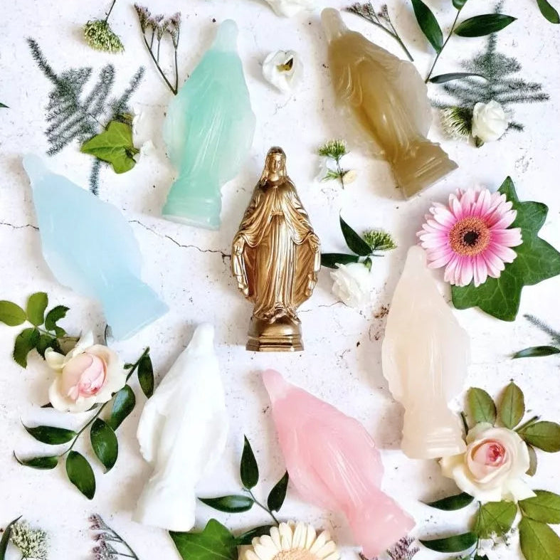 Vierge Miraculeuse en cire de la Ciergerie des Prémontrés - Différents coloris