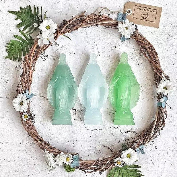 Vierge Miraculeuse en cire de la Ciergerie des Prémontrés - Différents coloris
