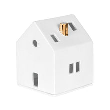 Charger l&#39;image dans la galerie, Photophore en porcelaine maison avec cheminée dorée
