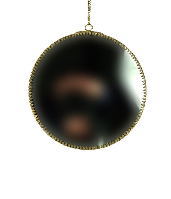 Miroir rond en laiton