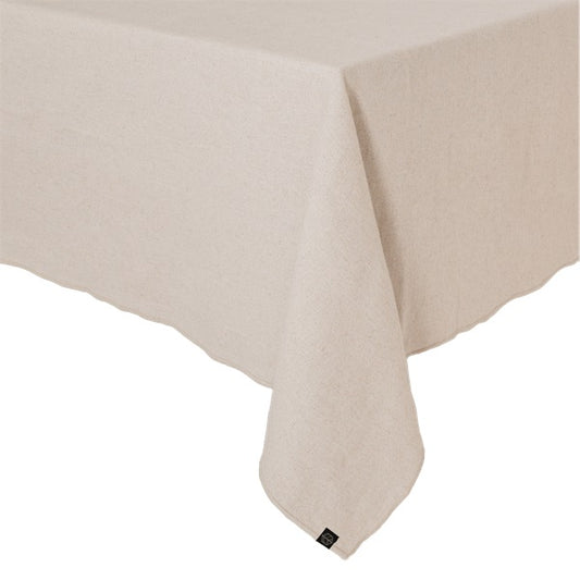 Nappe unie Haomy, modèle Corte, coloris naturel, beige. 