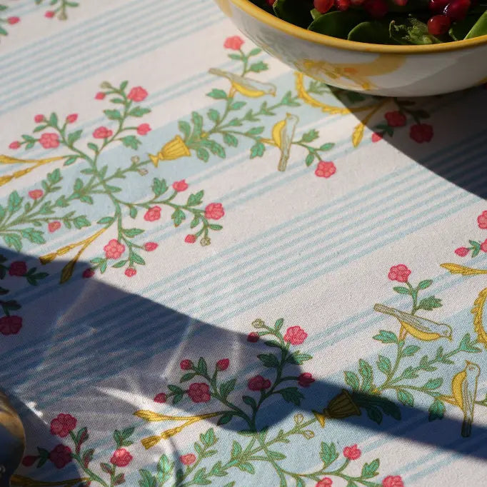 NAPPE_RAYURES_ET_FLEURS_BLEU_CIEL_ET_ROUGES_6_6_LA_PETITE_BOITE_JAUNE
