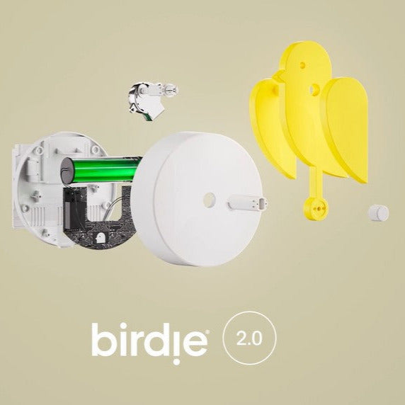 Birdie est un oiseau jaune qui surveille la qualité de l'air de votre intérieur. Ce capteur de CO2 vous accompagne en vous rappelant visuellement d'aérer. 