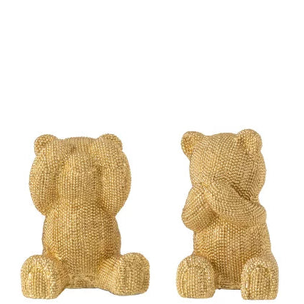 Ours déco en perles dorées - LA PETITE BOITE JAUNE