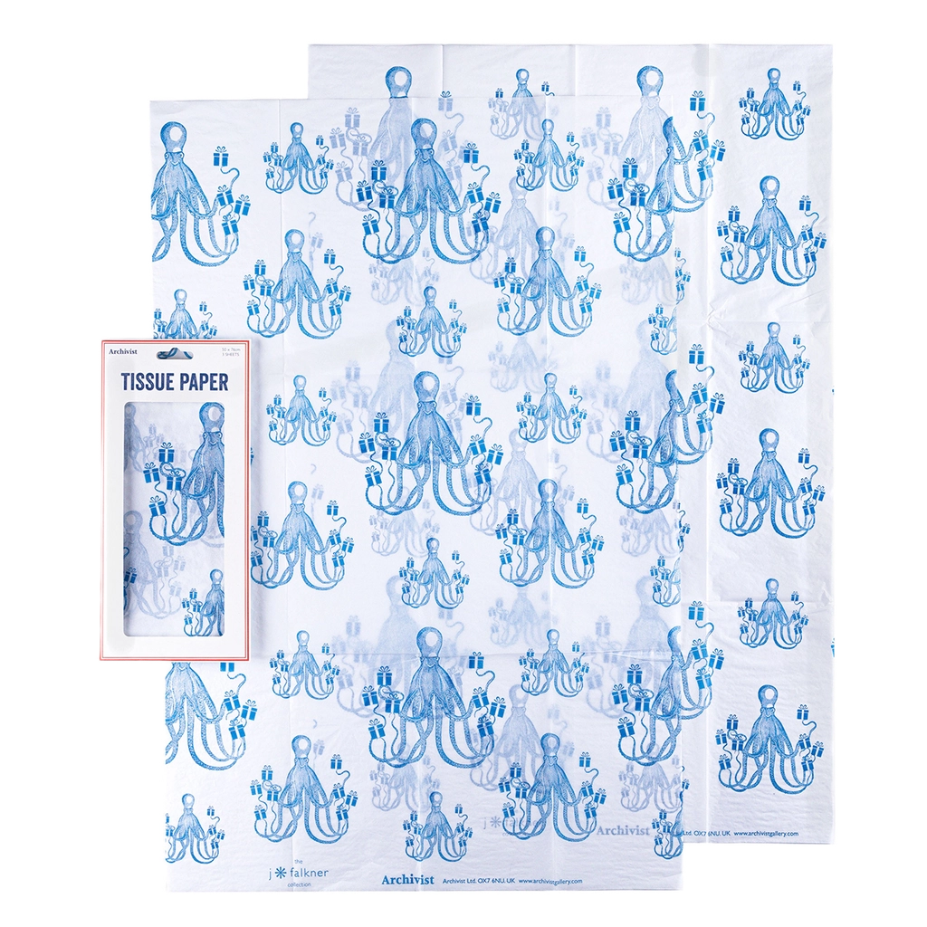 PAPIER_DE_SOIE_POUR_EMBALLAGE_CADEAU_OISEAU ARCHIVIST_OCTOPUS 1_LA_PETITE_BOITE_JAUNE