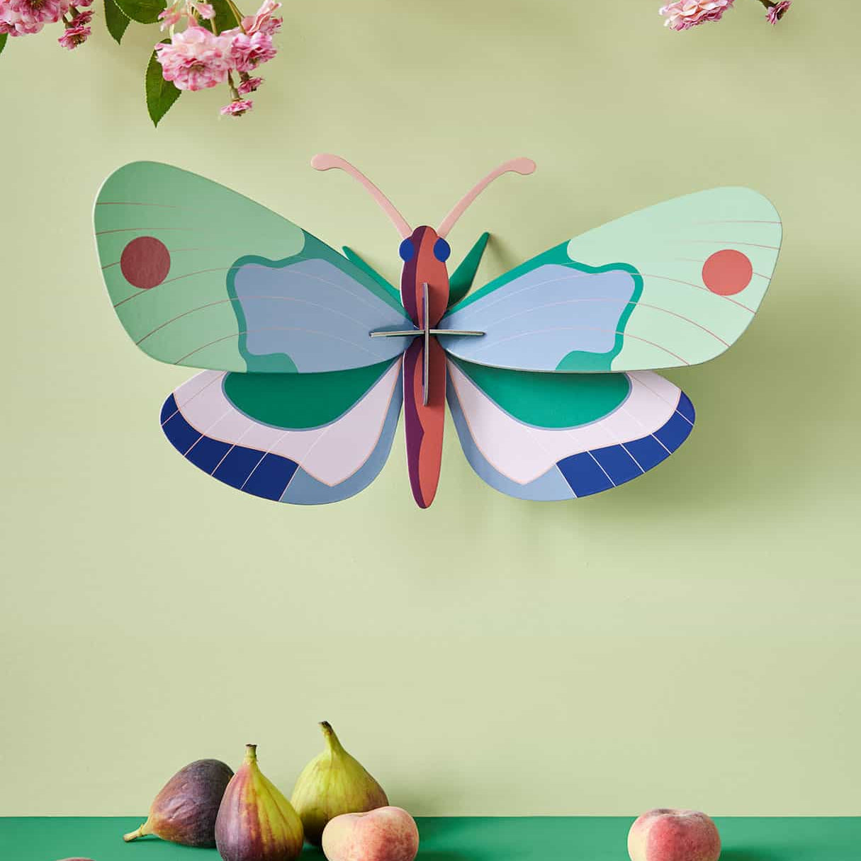 PAPILLON MINT FOREST_studio_roof_taille_l_la_petite_boite_jaune