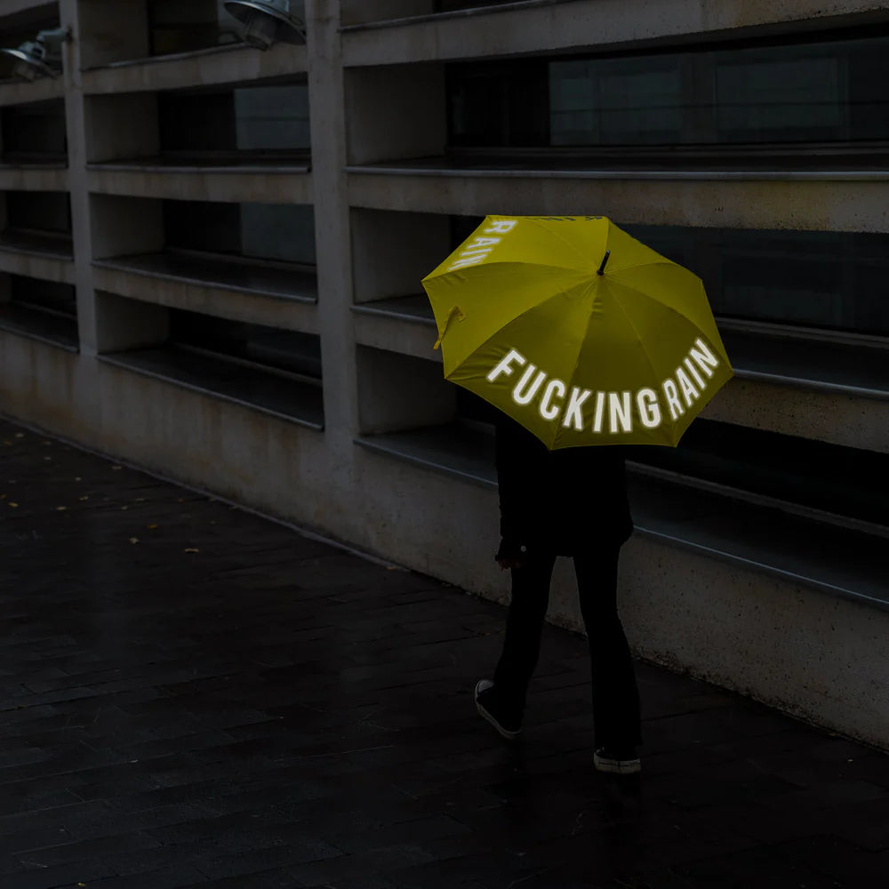 Grand parapluie fantaisie à message – Parapluie canne automatique