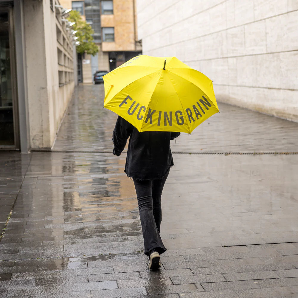Grand parapluie fantaisie à message – Parapluie canne automatique