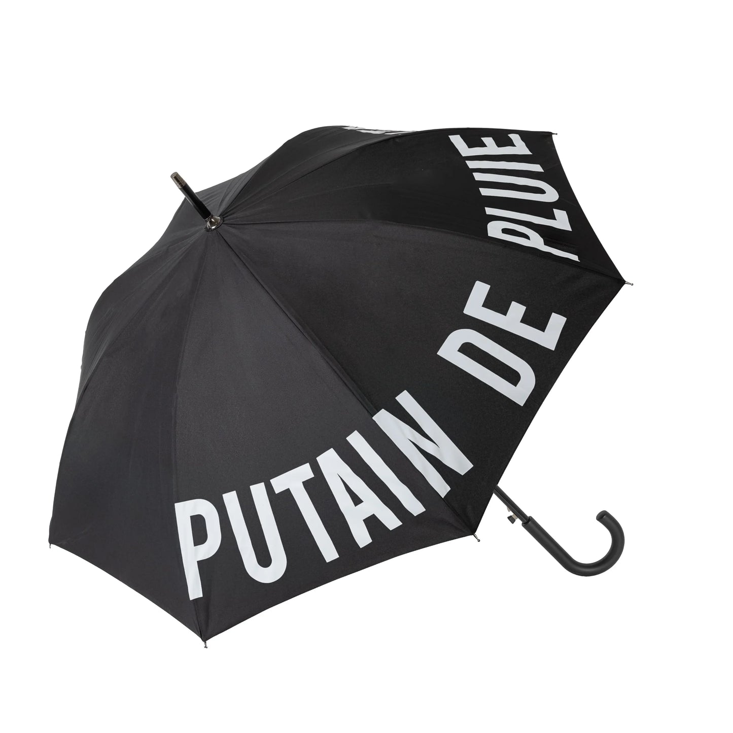 Grand parapluie fantaisie à message – Parapluie canne automatique