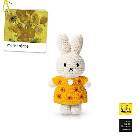 PELUCHE_MIFFY_CROCHET_ROBE JAUNE TOURNESOL VAN GHOGH _LA_PETITE_BOITE_JAUNE