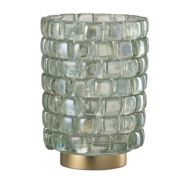 Photophore cylindriques avec des mosaïques transparentes, grand modèle.