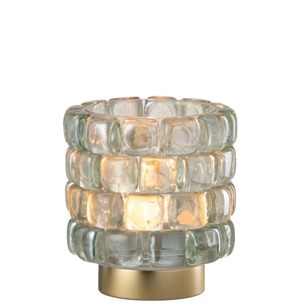 Photophore cylindriques avec des mosaïques transparentes, petit modèle.