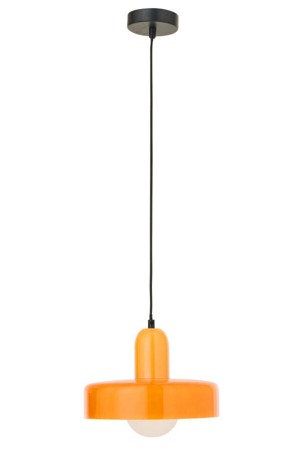 Suspension plafonnier rétro en verre coloré - 2 coloris