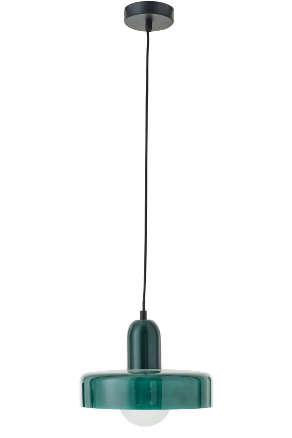 Suspension plafonnier rétro en verre coloré - 2 coloris
