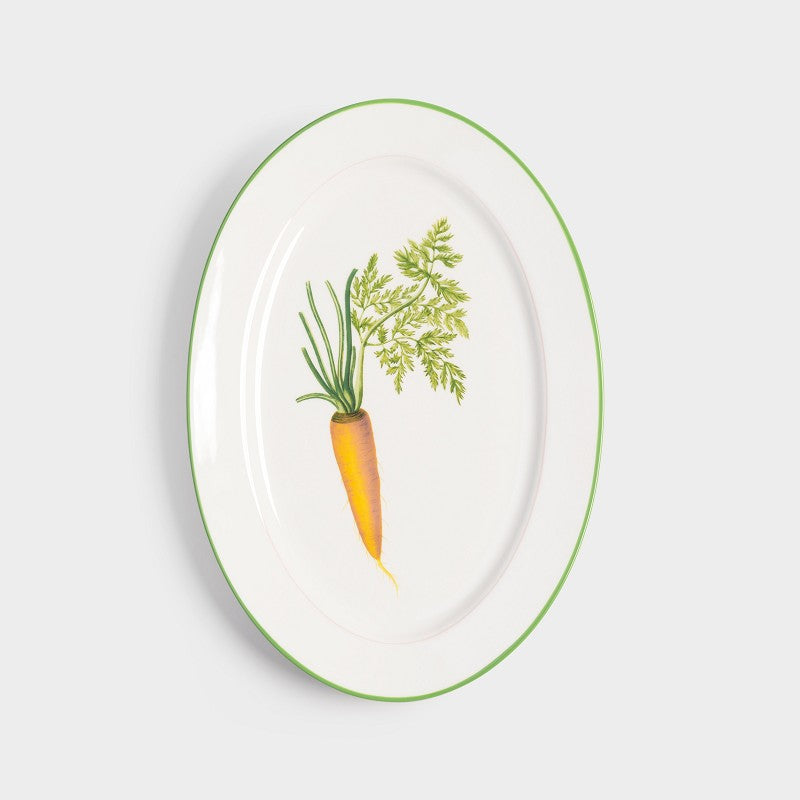 PLAT OVAL OU ASSIETTE DU POTAGER CAROTTE DE KLEVERING  - LA PETITE BOITE JAUNE