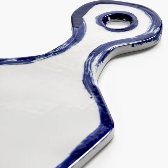 PLAT PLANCHE BLEU BLANC LINE UP POUR SERAX - LA PETITE BOITE JAUNE