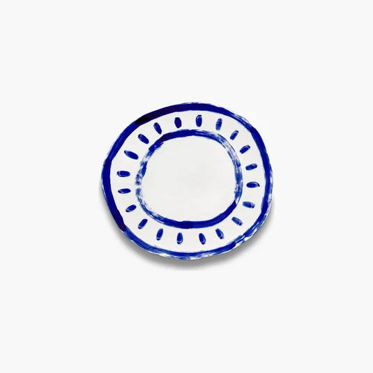PLAT_PRESQUE ROND_BLEU_ET_BLANC_LINE_UP_DE_SERAX_LA_PETITE_BOITE_JAUNE