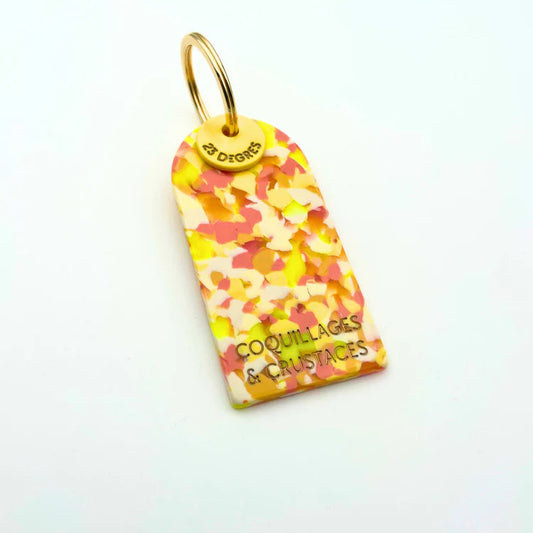 PORTE-CLE-acetate 23 DEGRES - LA PETITE BOITE JAUNE