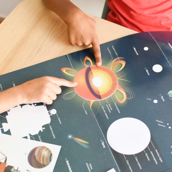 Poster XXL avec stickers repositionnables à coller, thème Astronomie.