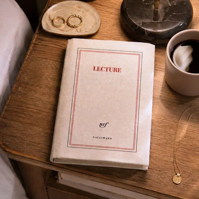 Protège-livre "Lecture" en coton - Gallimard
