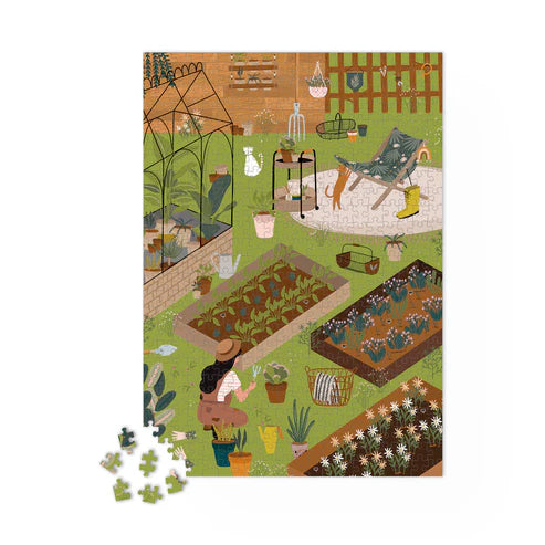 Puzzle de 1000 pièces représentant un jardin potager.