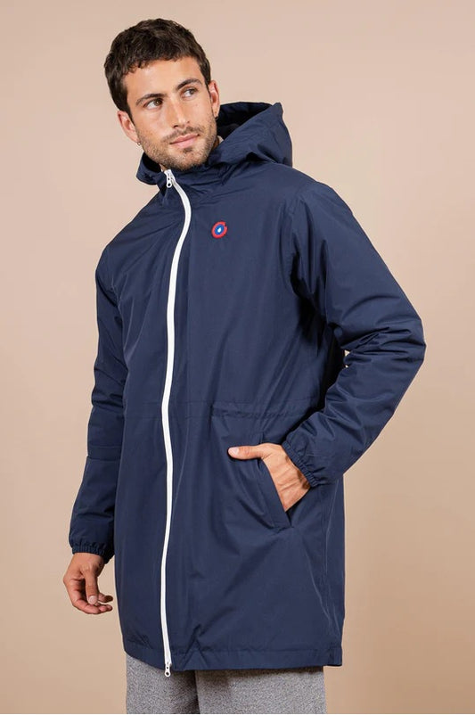 Imperméable Pompidou Bleu indigo FLOTTE 100% recyclés