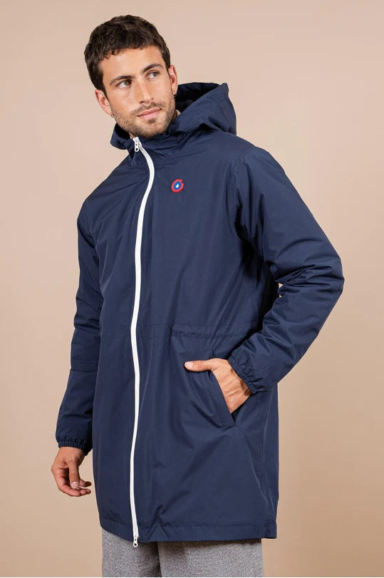 Imperméable Pompidou Bleu indigo FLOTTE 100% recyclés